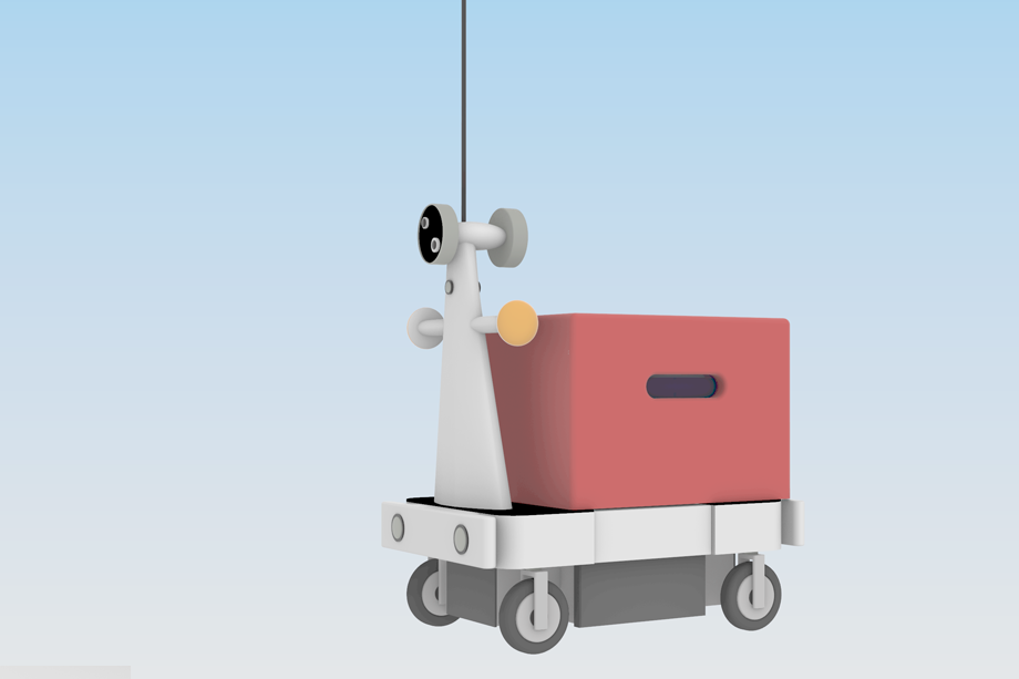 自動配送用小型ロボットのイメージ